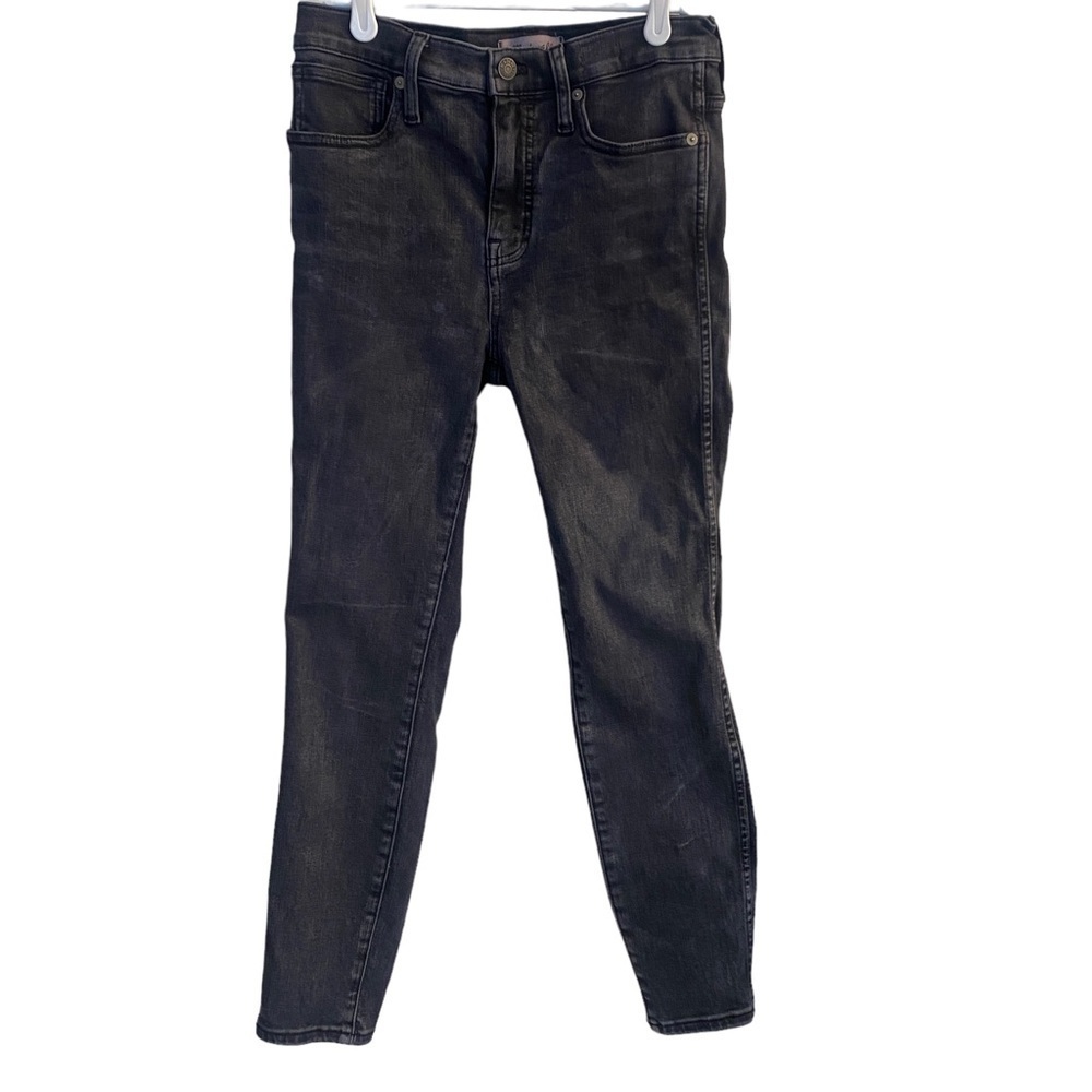 Madewell Black 10" High‎ Rise Skinny Crop Denim Jeans Sz 26